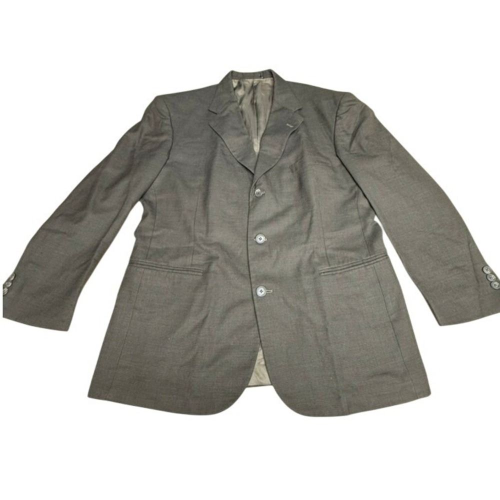 Stanley Blacker Men's Athletic Fit Wool Blazer Jacket Size 42S Charcoal‎ Gray